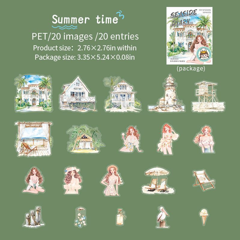 #02179 Ocean Side Series Sticker