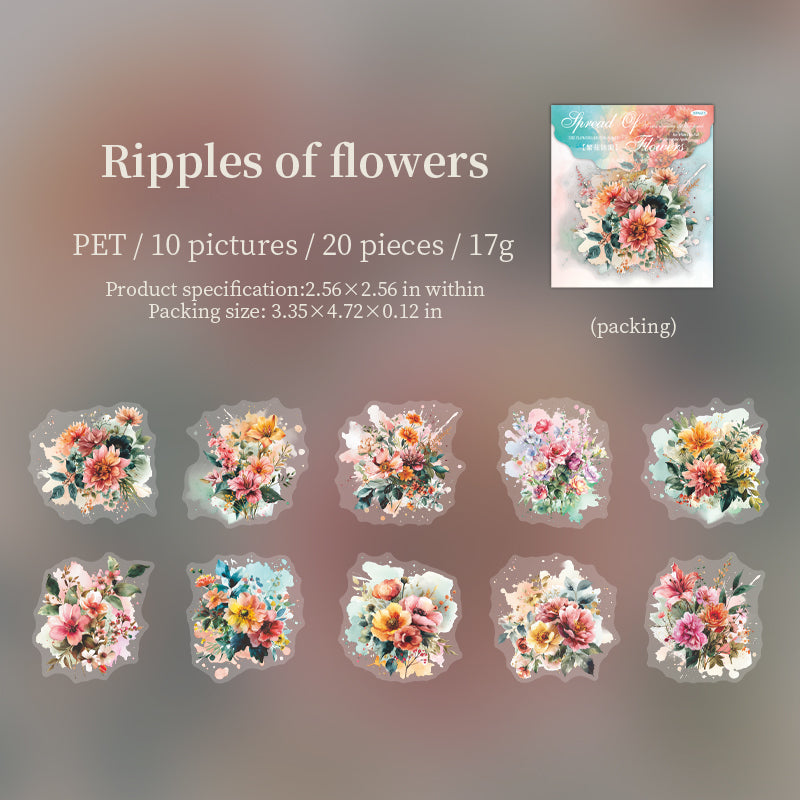#02256 Flowers Spreading Series Sticker