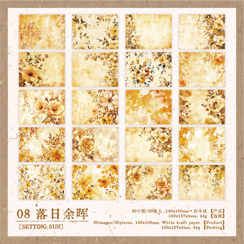 #02757 Vintage Flower Series Paper