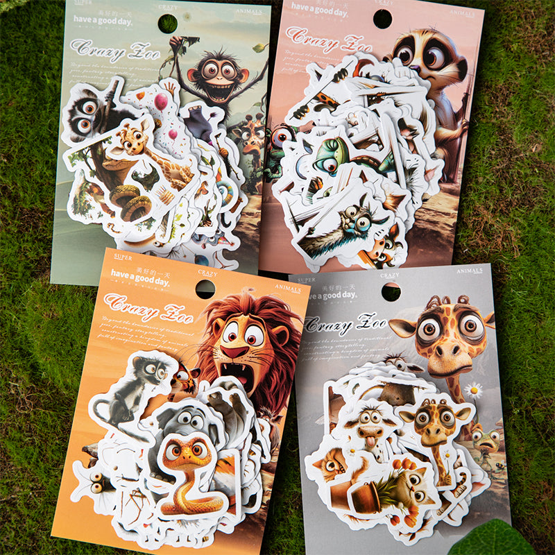 #02122 Crazy Zoo Series Sticker