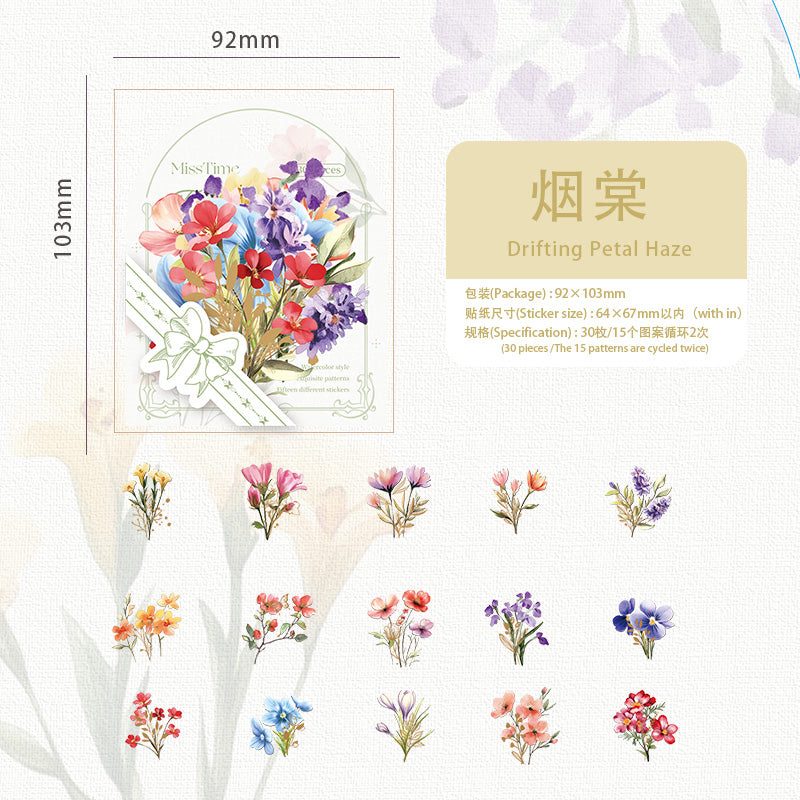 #02224 Flower Dream Series Sticker