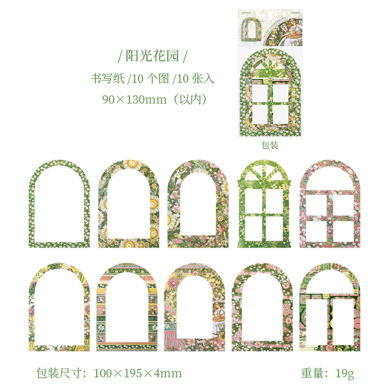 #02567 Flower Frame Series Sticker