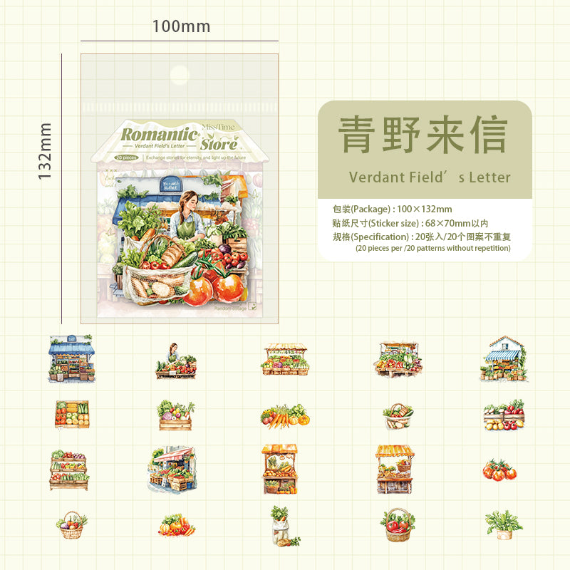 #02078 Romantic Shop Series Sticker