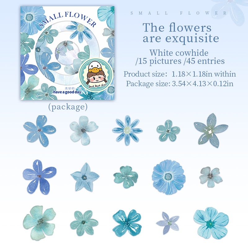 #02054 Colorful Flower Sticker