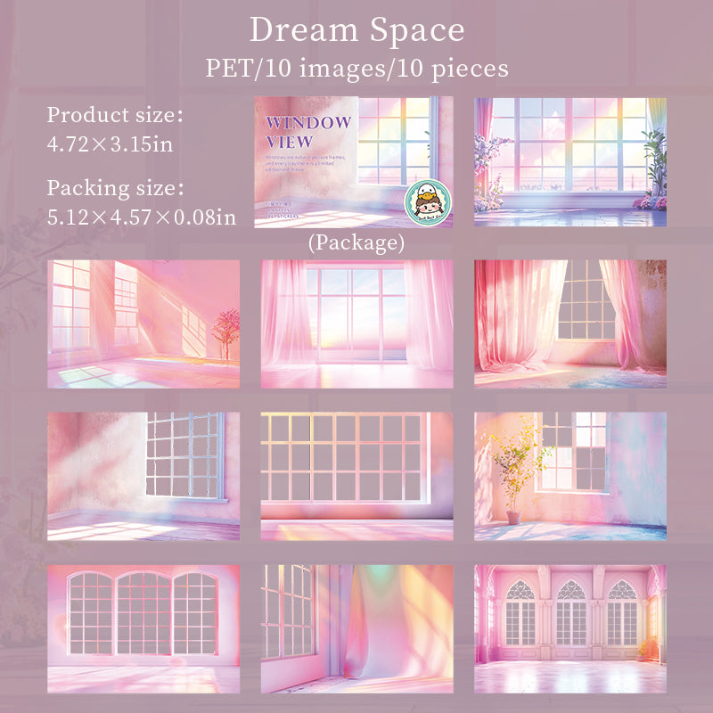 #02628 Beatutiful Window Scenery Series Sticker