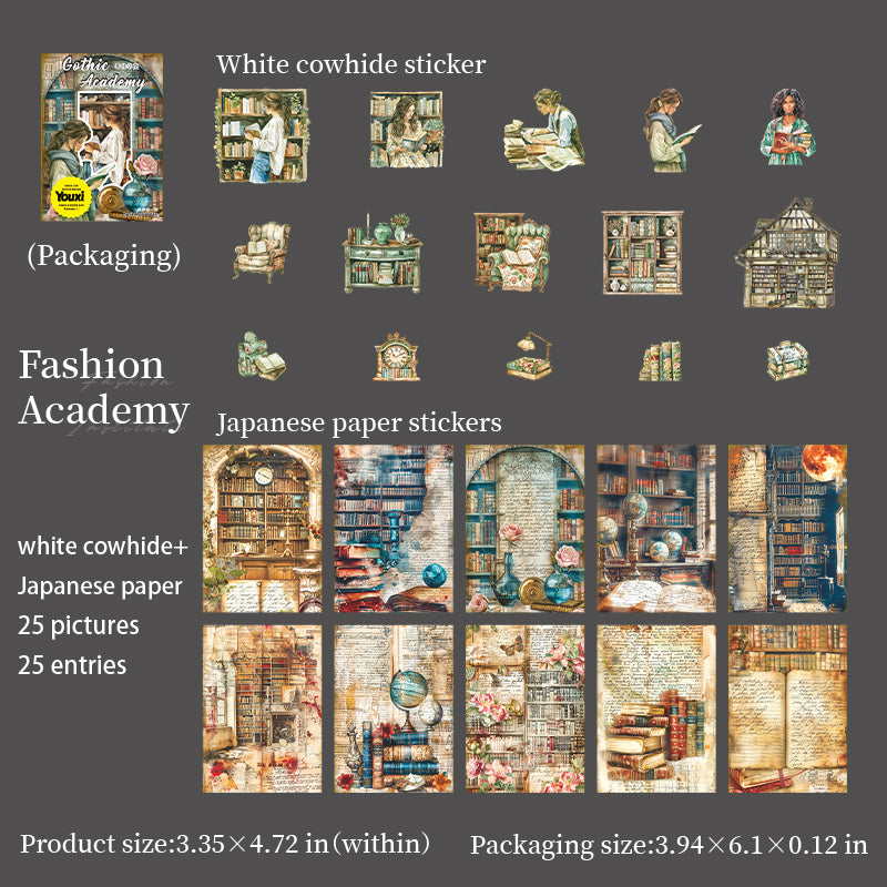 #02553 Gothic College Series Sticker