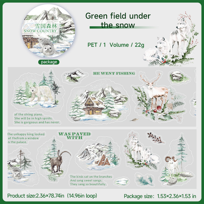 #03071 Snow Forest and Animal Series Tape
