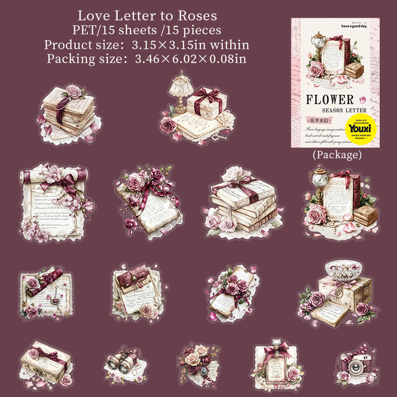 #02497 Flower in House Series Sticker