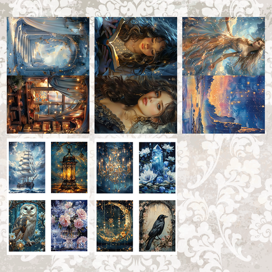 #5A94 POI Print A5 Cardstock Paper Set 10 Pcs