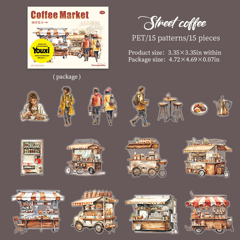 #02123 Coffe Market Series Sticker