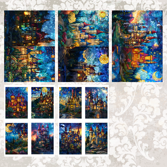 #5A95 POI Print A5 Cardstock Paper Set 10 Pcs