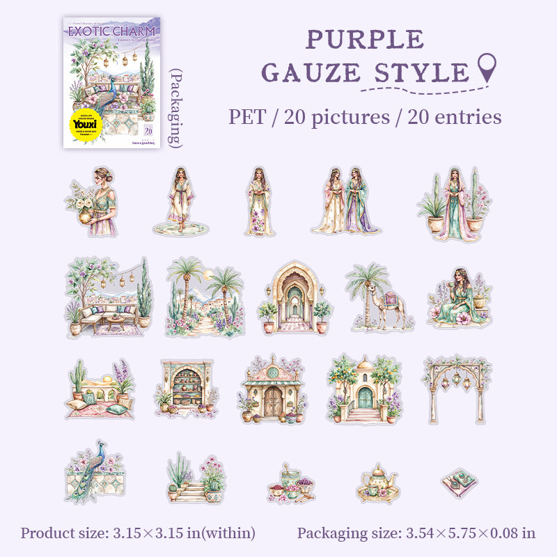 #02546 Exotic Charm Jounery Series Sticker