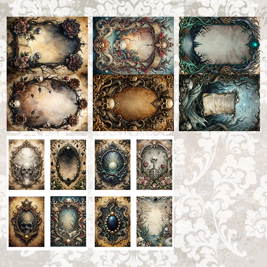 #5A97 POI Print A5 Cardstock Paper Set 10 Pcs