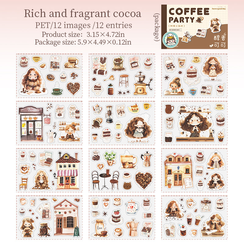 #02423 Coffe Bakery Party Series Sticker