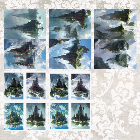 #9 POI Print A5 Cardstock Paper Set 10 Pcs