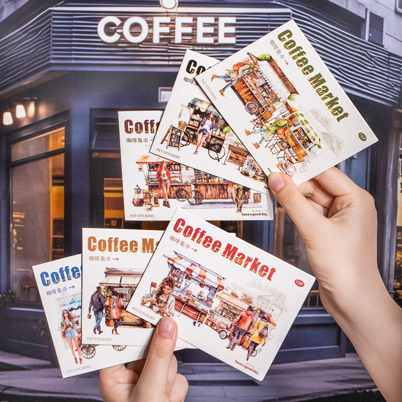 #02123 Coffe Market Series Sticker