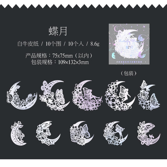 #02369 Moon and Statty Series Sticker