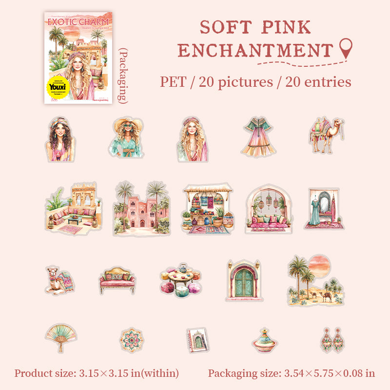 #02546 Exotic Charm Jounery Series Sticker