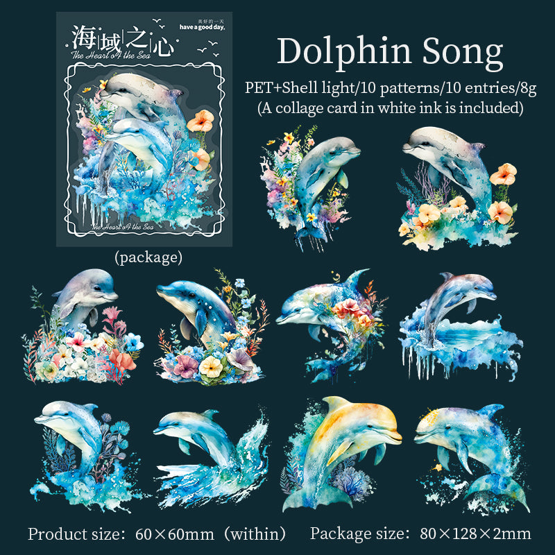 #02584 Heart of Ocean Series Sticker