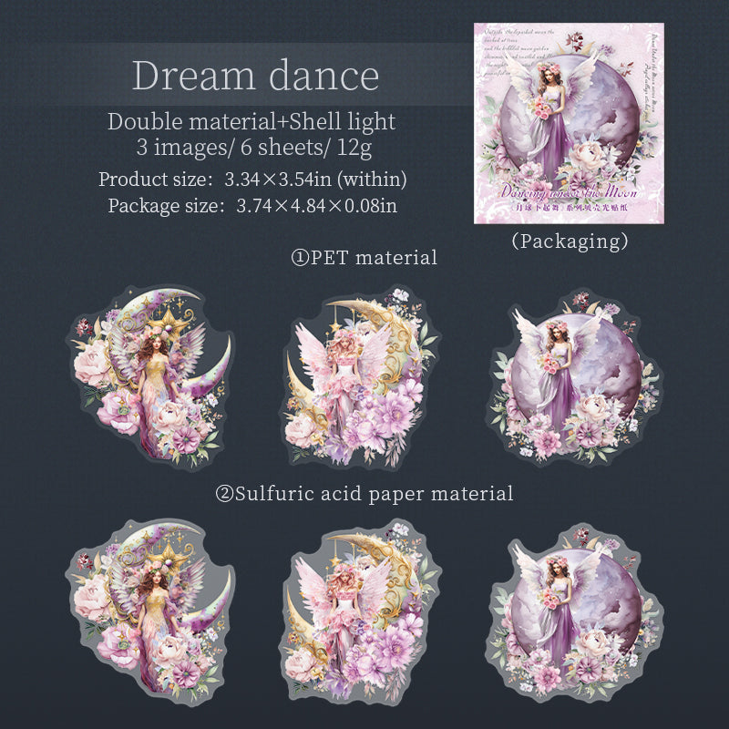 #02594 Dance on the Moon Series Sticker