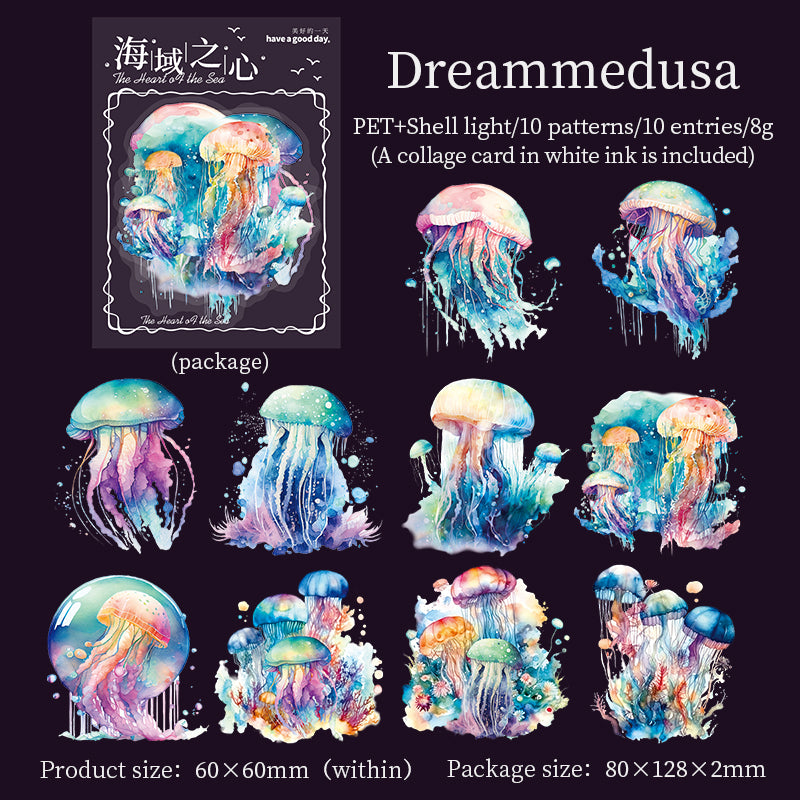 #02584 Heart of Ocean Series Sticker