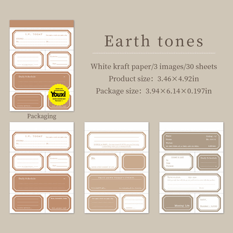 #02548 Frame and Note Series Sticker