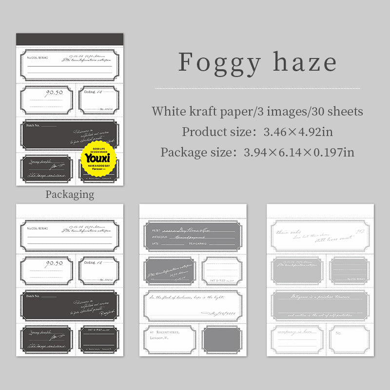 #02548 Frame and Note Series Sticker