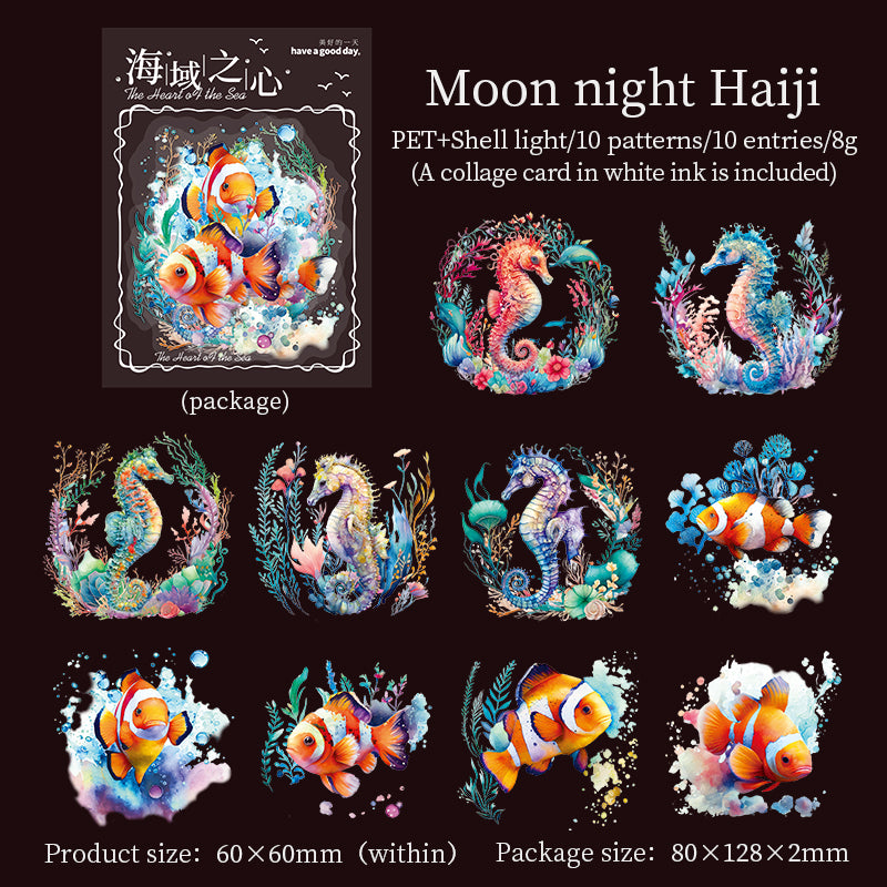 #02584 Heart of Ocean Series Sticker