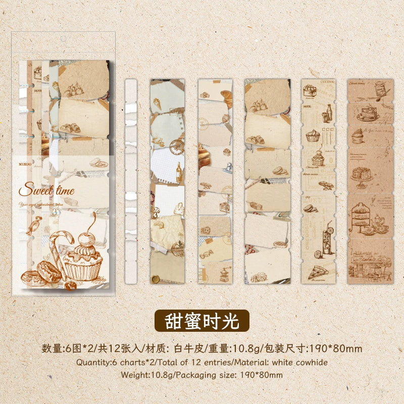 #02891 Vintage Memo Strip Series Sticker