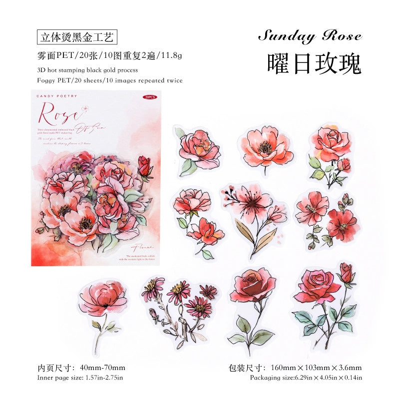 #02893 Flower Series Sticker