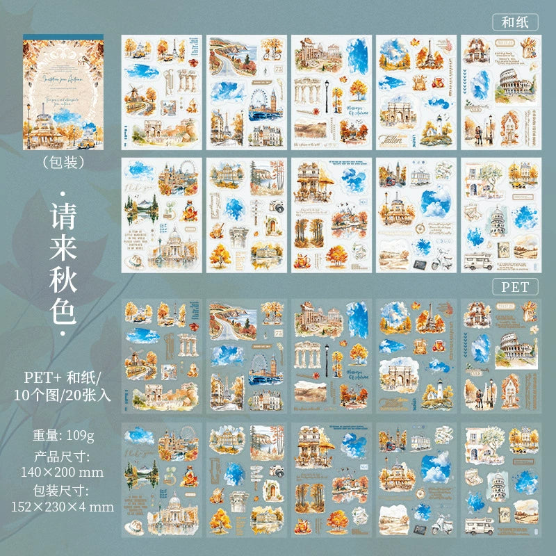 #20087 Autumn Live Series Sticker Book