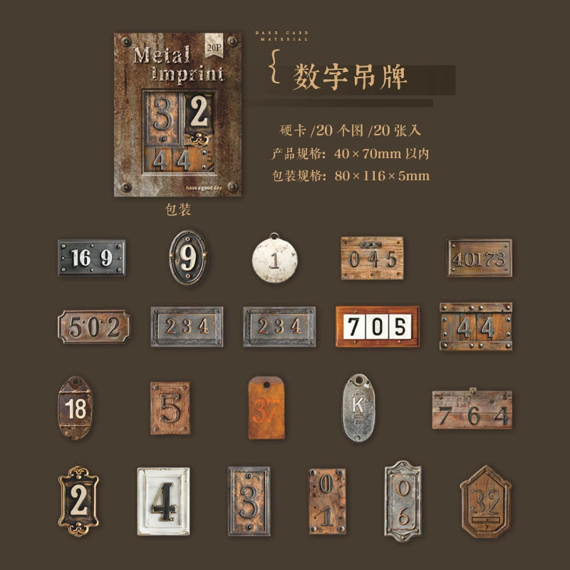 #20110 Vintage Tag Series Sticker
