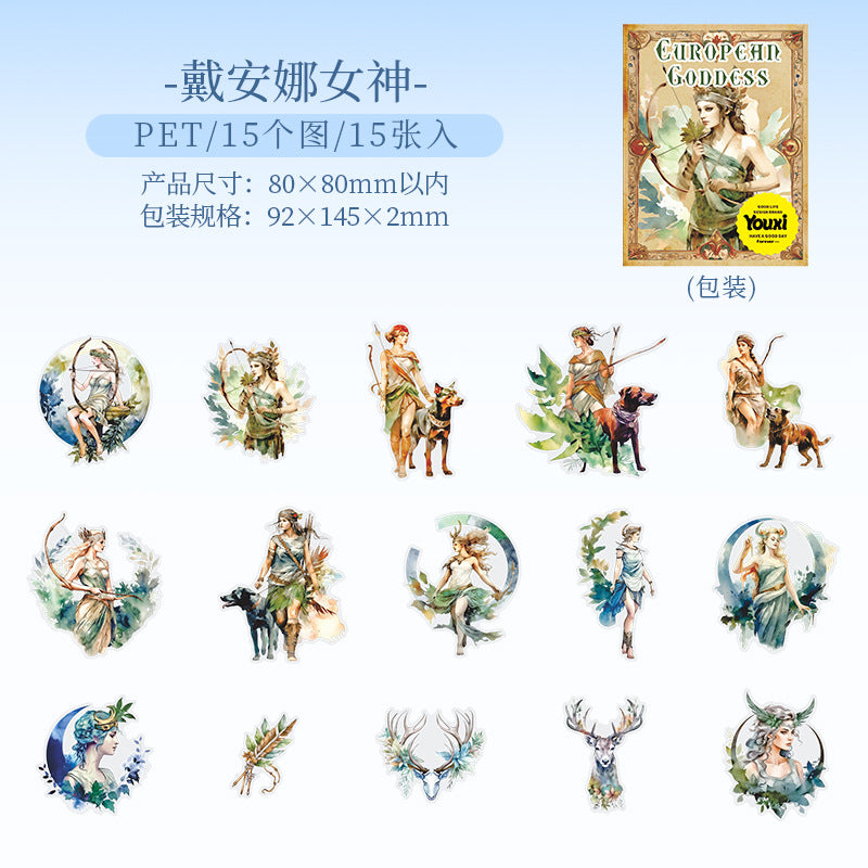 #02938 European Goddesses Series Sticker