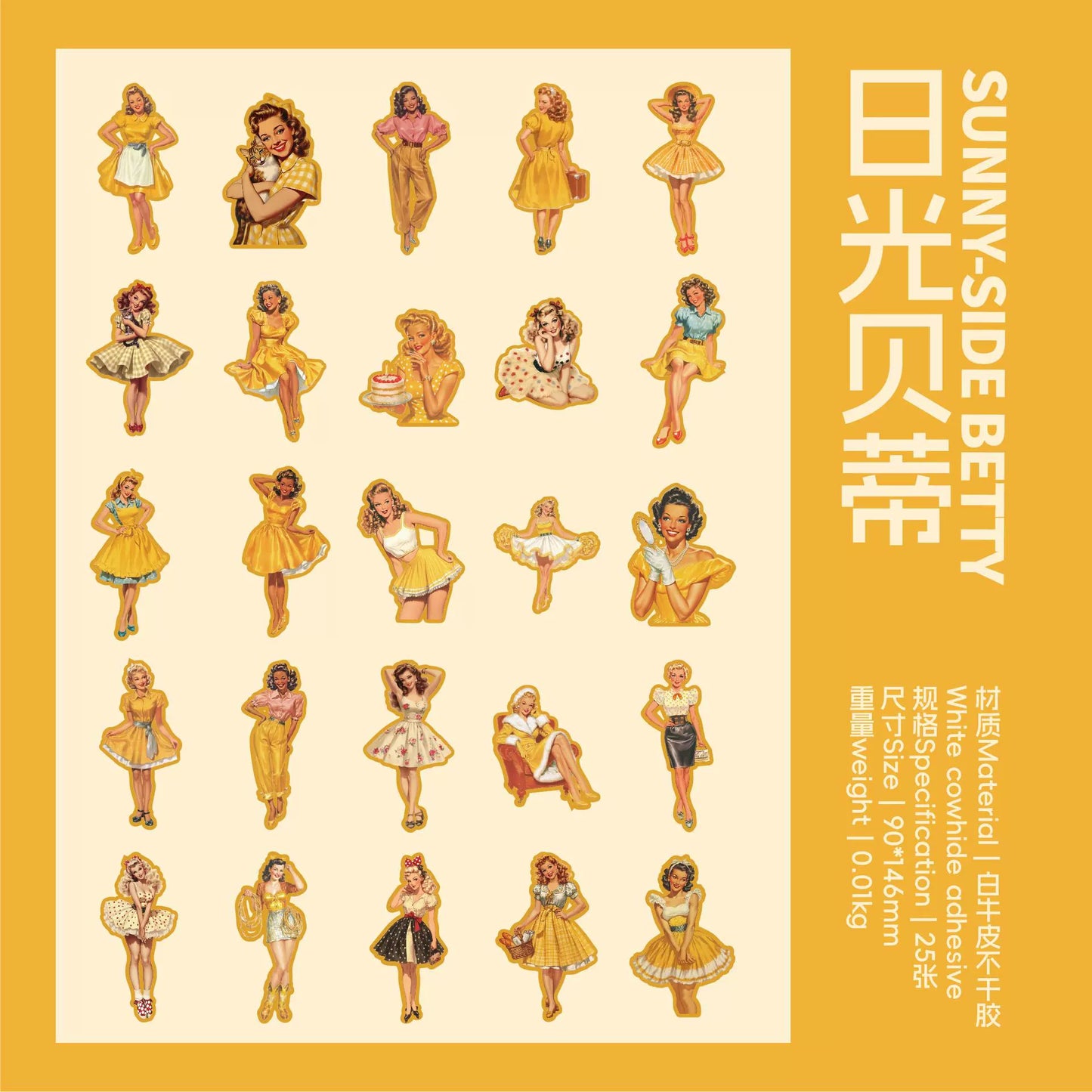 #20377 Vintage Beauty Series Sticker