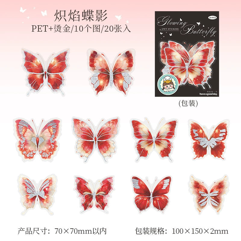 #02941 Shinny Butterfly Series Sticker