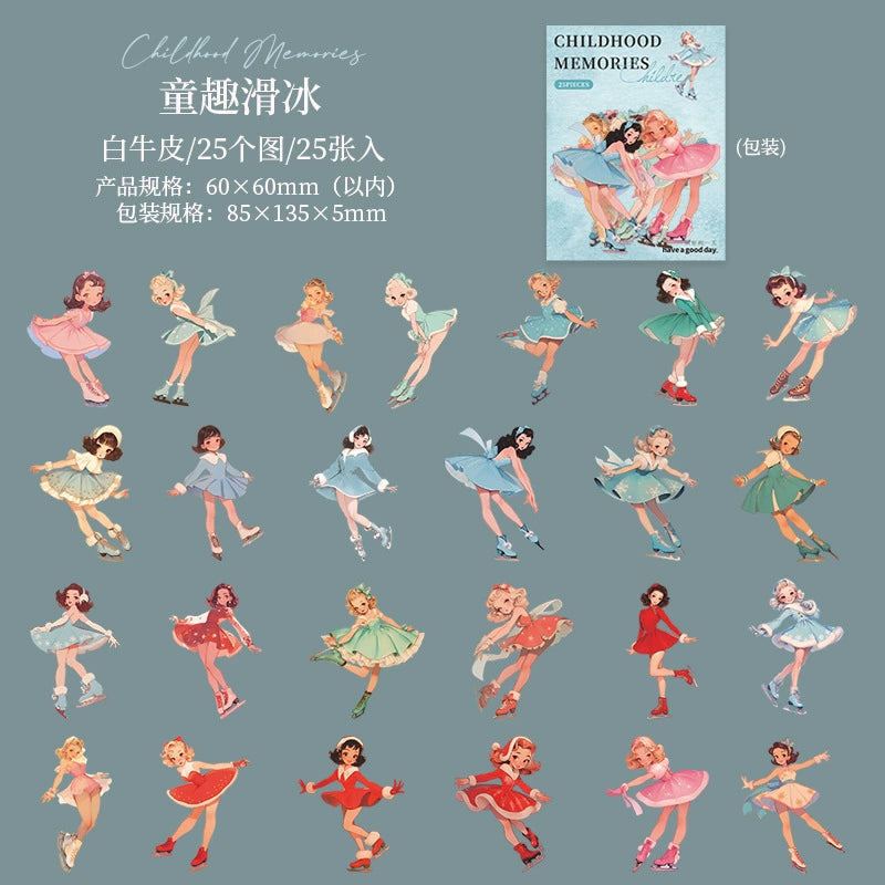 #20107 Retro Children Series Sticker