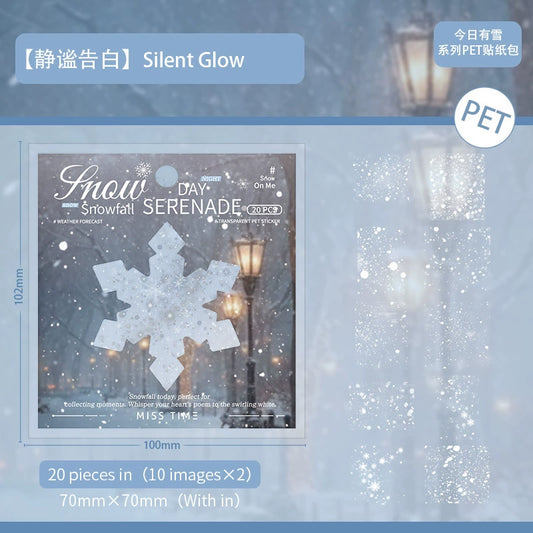 J5#20388 Snowfall Series Sticker