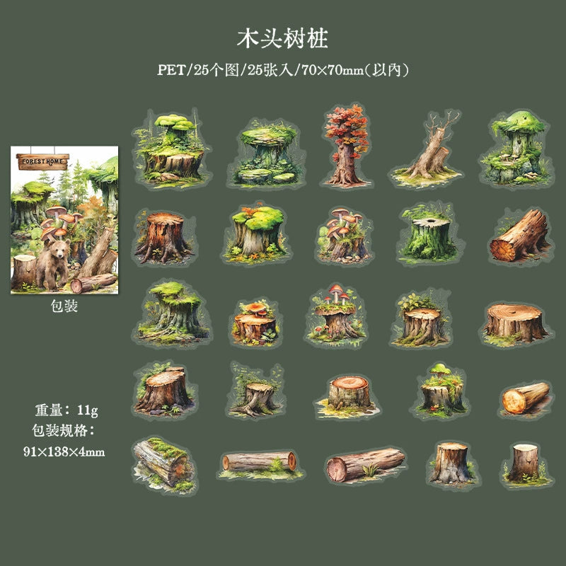 #20389 Forest Home Animal Series Sticker