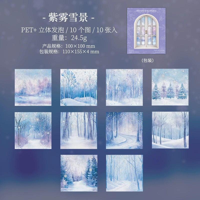 B5#20315 Snow Scenery Series Sticker