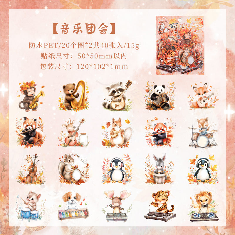 #20123 Adorable Animal Party Series Sticker