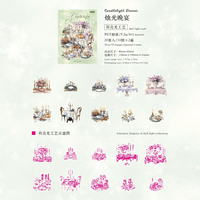 #20090 Candle Series Sticker