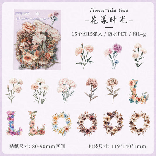 #20102 Vintage Flower Series Sticker