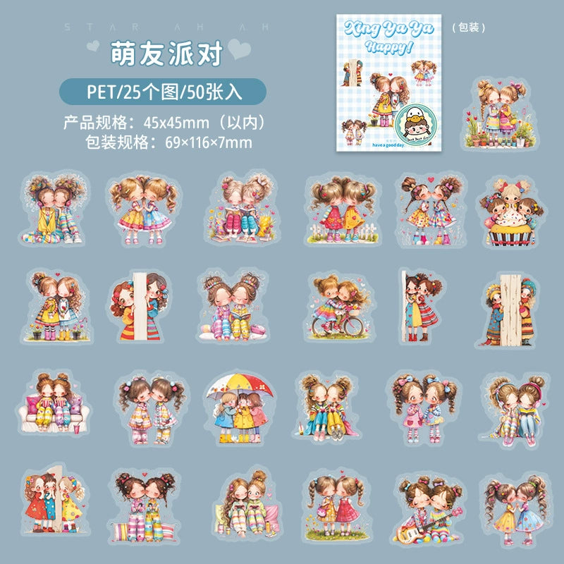 #02943 Cute Girl Series Sticker