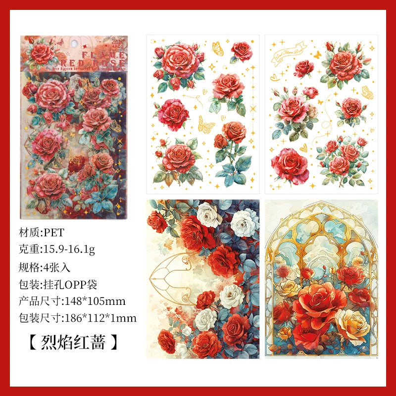 A1#20396 Shiny Rose Series Sticker