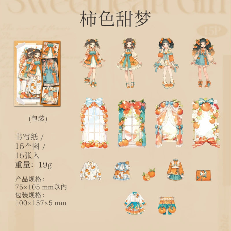 #02924 Fruit Girl Series Sticker
