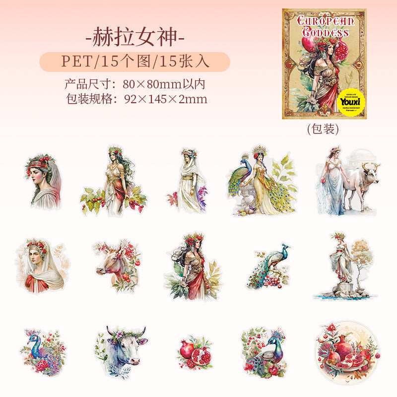 #02938 European Goddesses Series Sticker