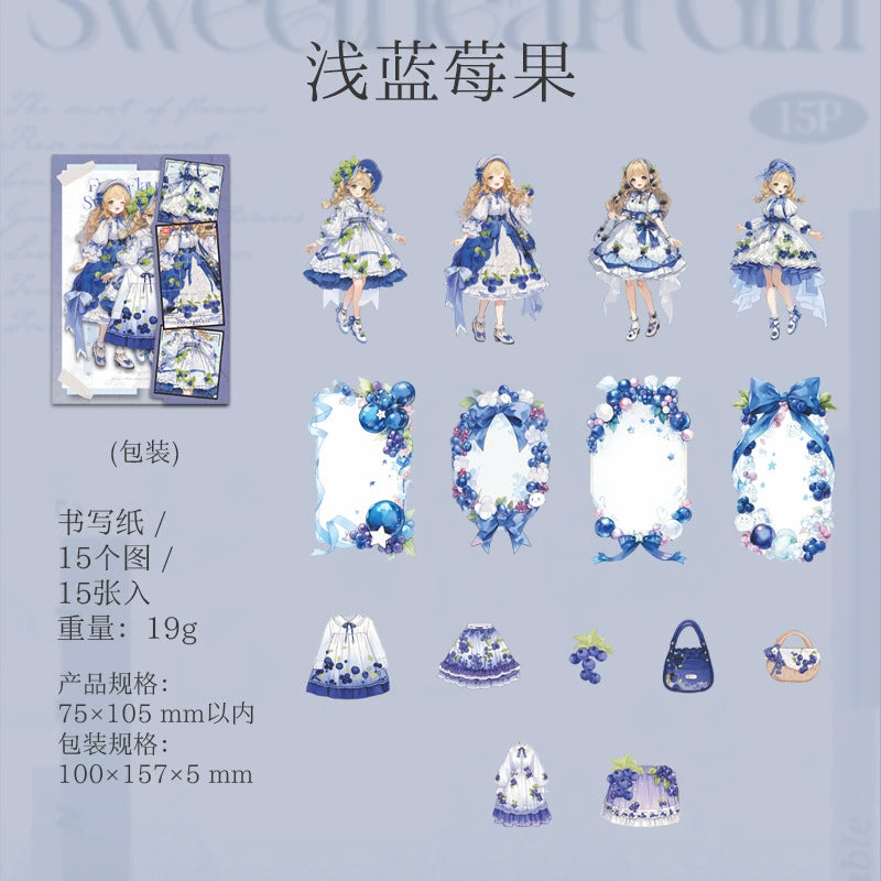 #02924 Fruit Girl Series Sticker