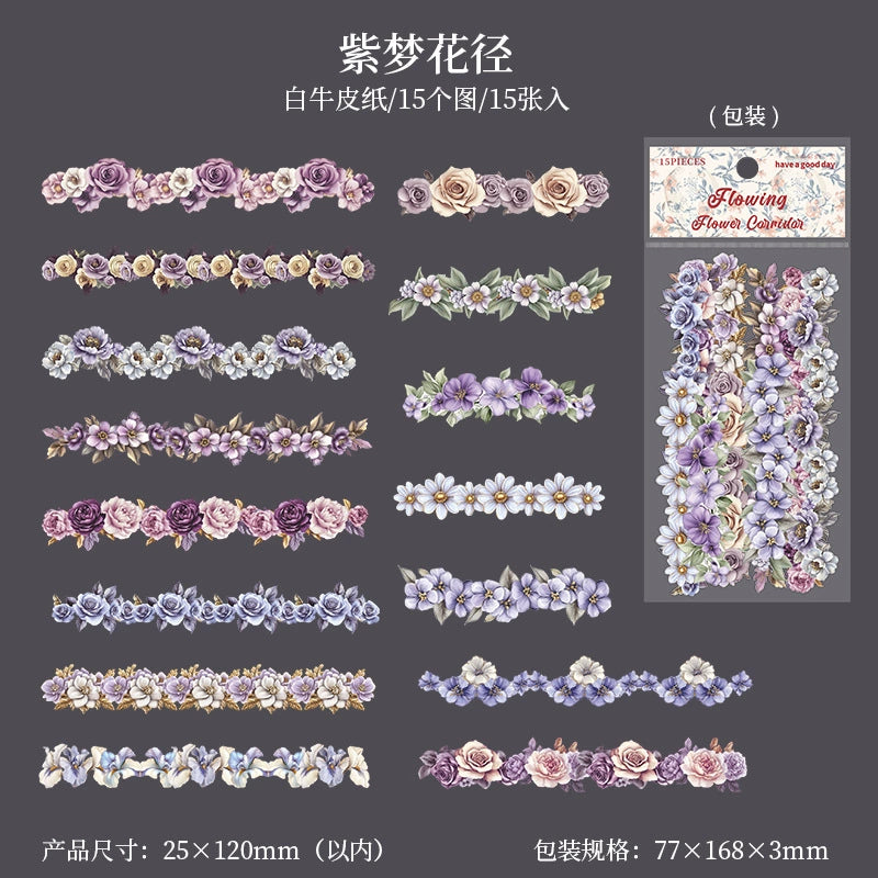 #20047 Flower Strip Series Sticker