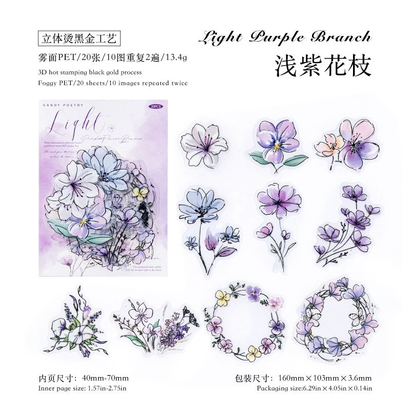 #02893 Flower Series Sticker
