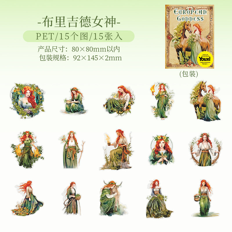 #02938 European Goddesses Series Sticker
